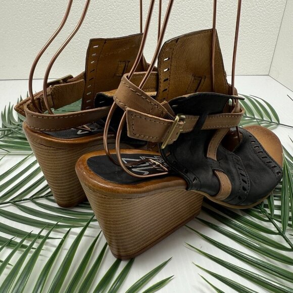 Miz Mooz Women's Kipling Leather Wedge Sandal Size EU 42 / US 10.5 -  11 - Picture 5 of 11